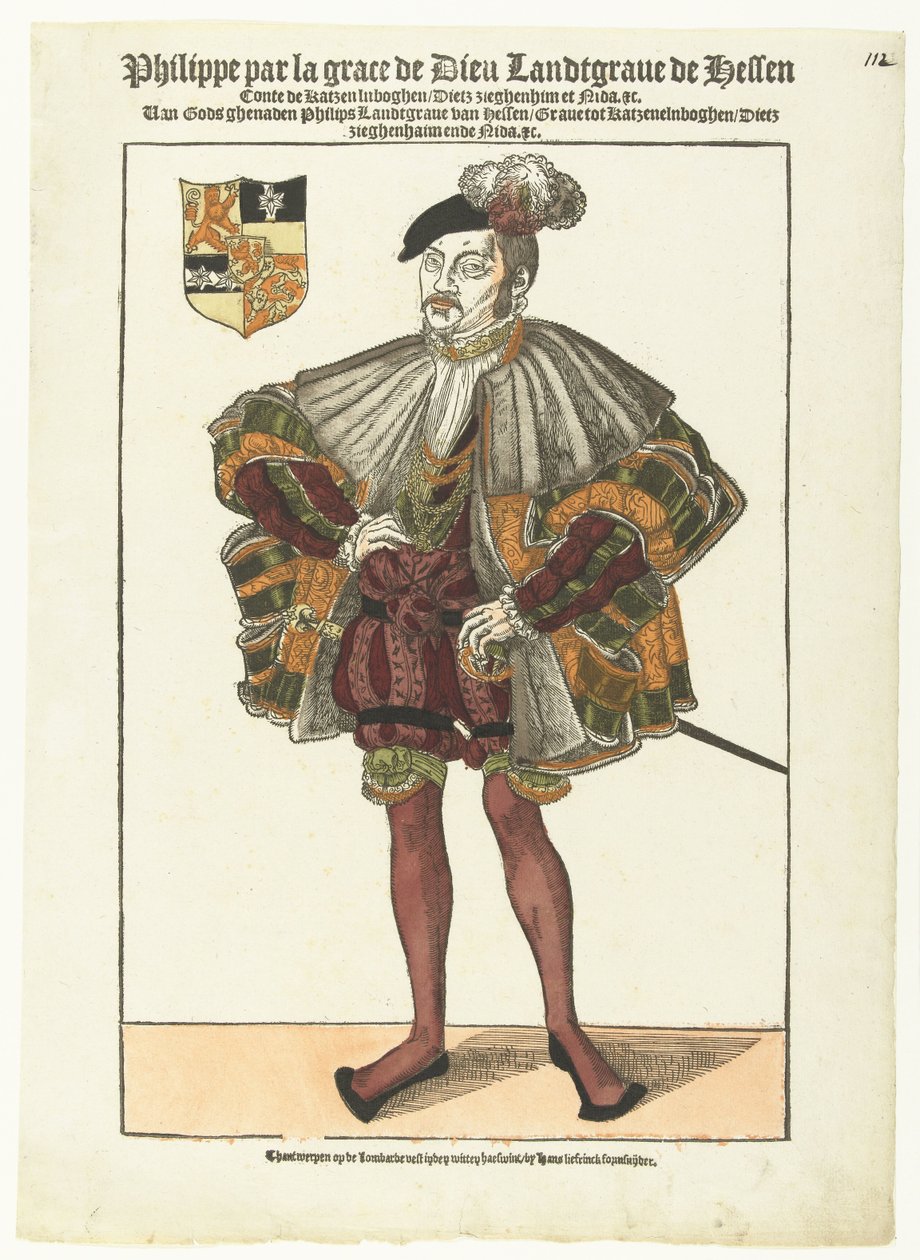 Portret Filipa z Hesji autorstwa Cornelis Anthonisz. (manner of)