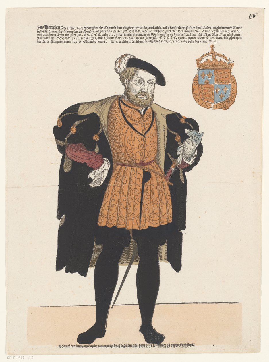 Portret Henryka VIII z Anglii autorstwa Cornelis Anthonisz. (manner of)