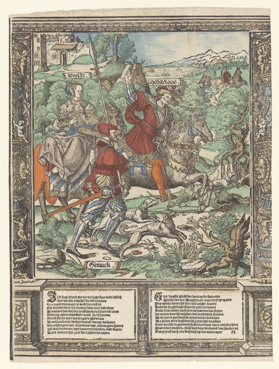 Polowanie Historia Sorgheloos (tytuł serii) autorstwa Cornelis Anthonisz.