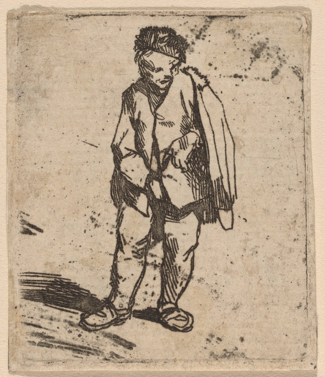 Mężczyzna w krótkim płaszczu autorstwa Cornelis Pietersz Bega