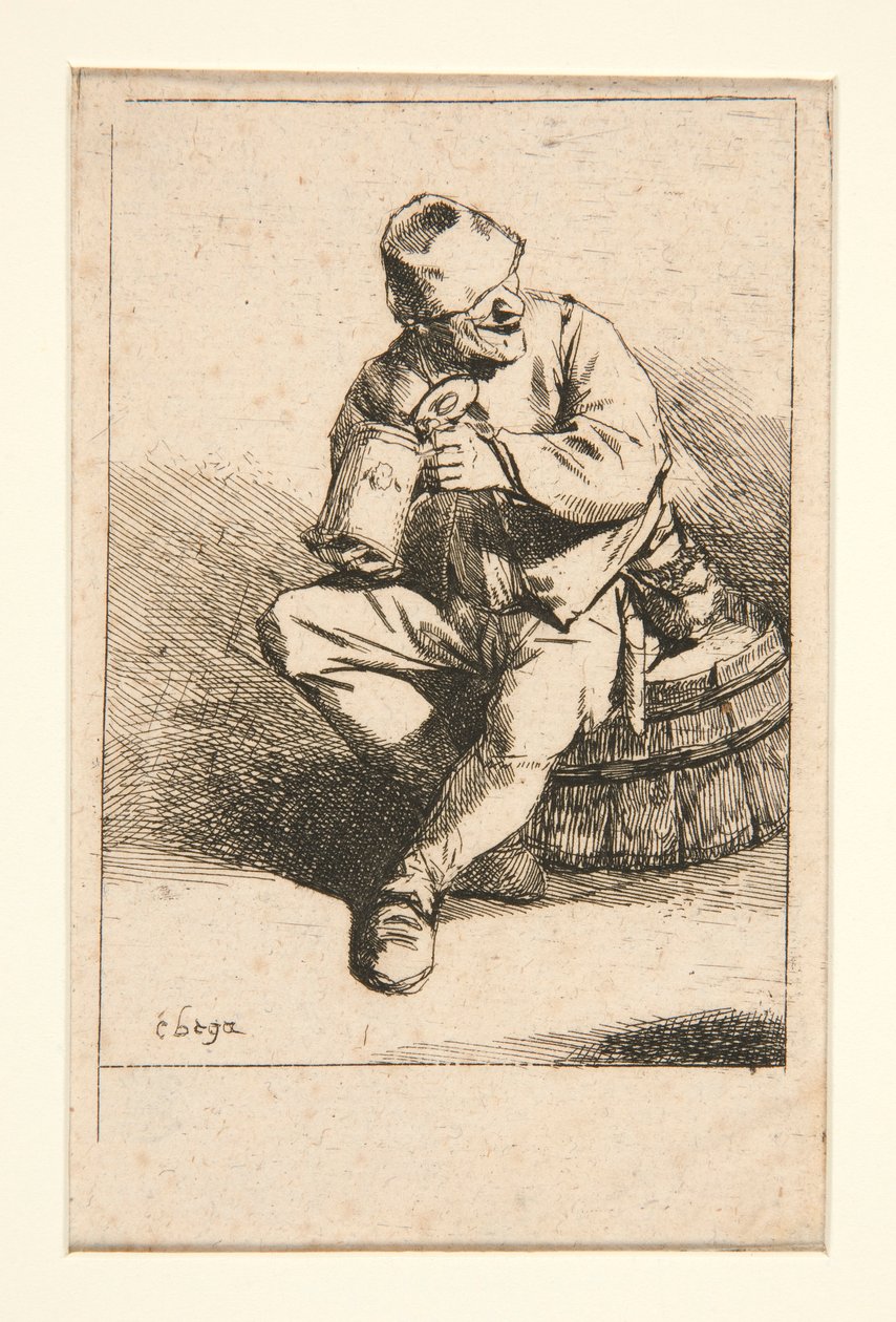 Pijący autorstwa Cornelis Pietersz Bega