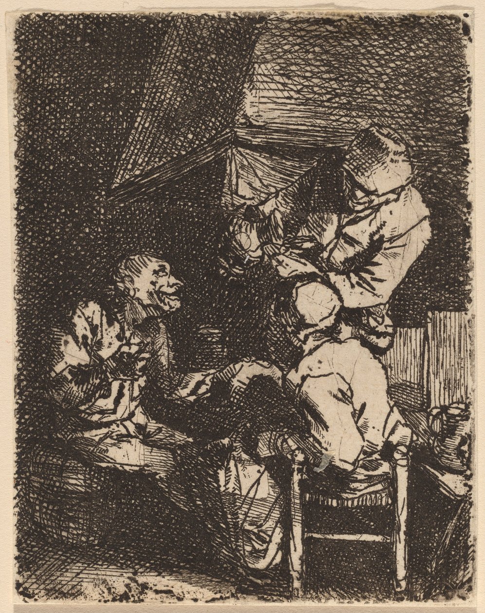 Grupa przy kominku autorstwa Cornelis Pietersz Bega