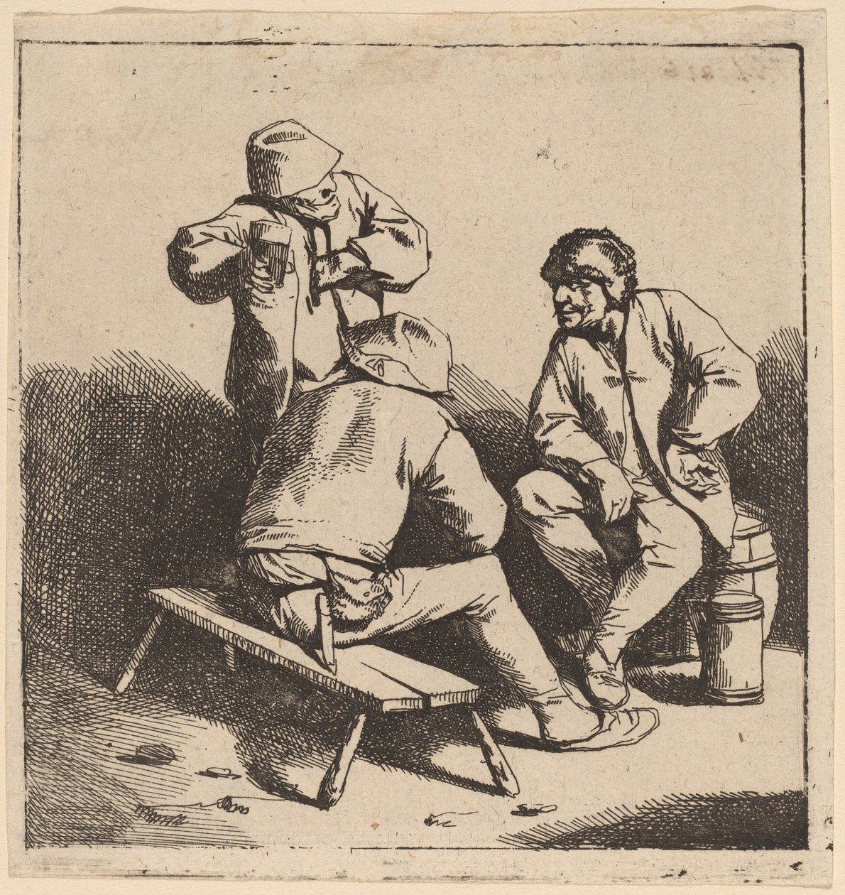 Trzej Pijący autorstwa Cornelis Pietersz Bega