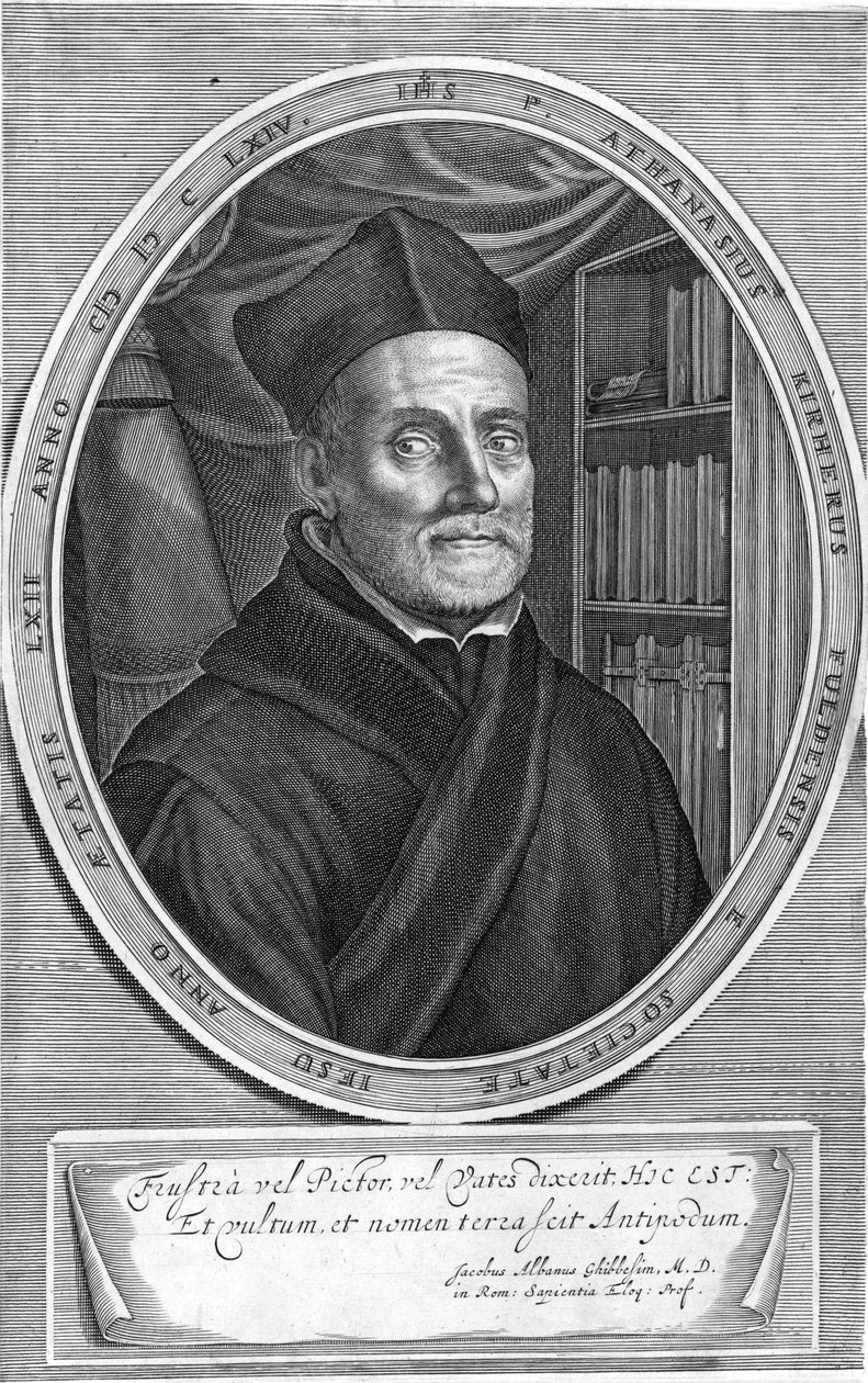 Przedstawiona osoba: Athanasius Kircher autorstwa Cornelis Bloemaert