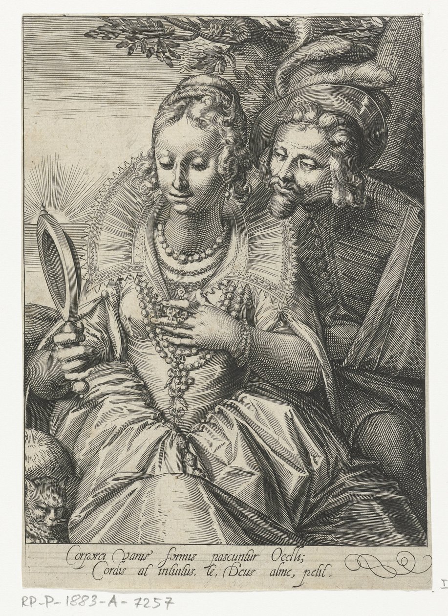 Widok Pięć zmysłów (tytuł serii) autorstwa Cornelis Boel