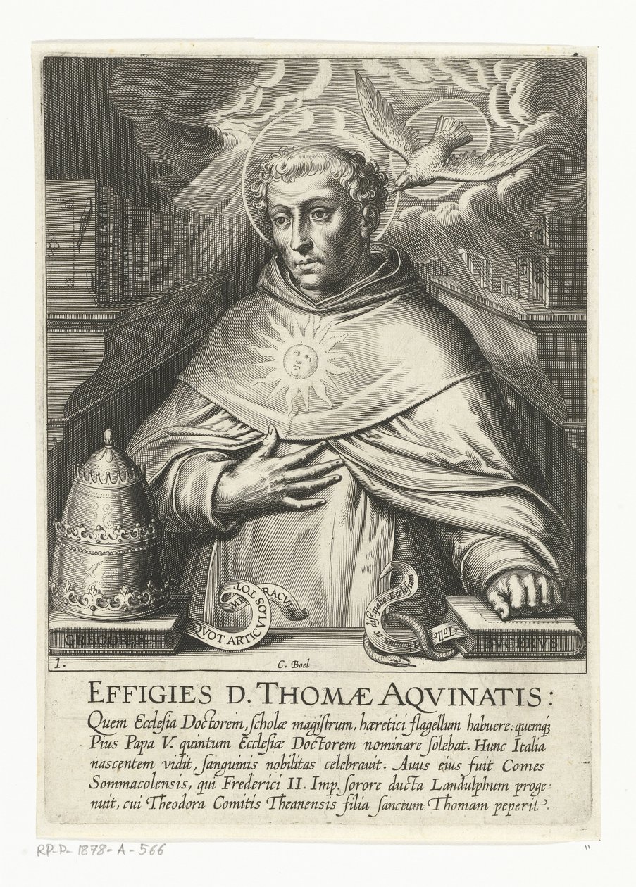 Św. Tomasz z Akwinu Życie św. Tomasza z Akwinu (tytuł serii) autorstwa Cornelis Boel