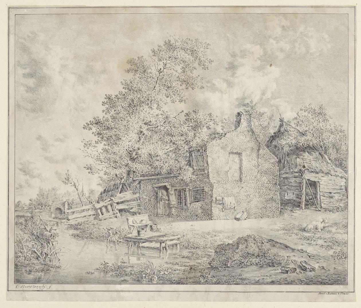 Farma na wodzie autorstwa Cornelis Borsteegh
