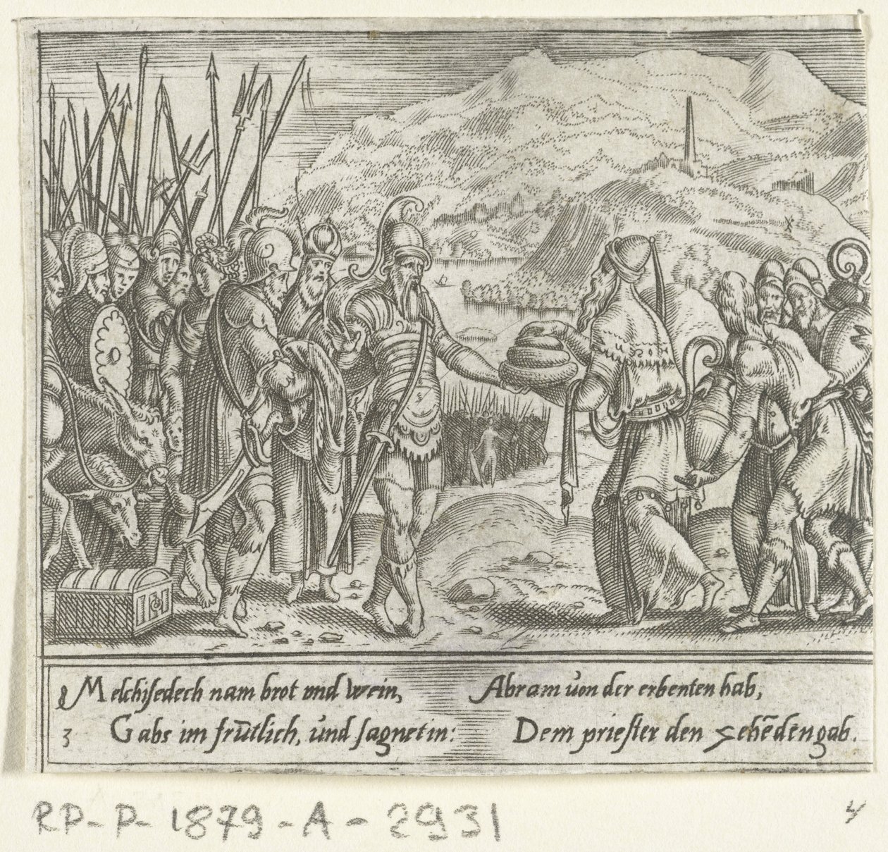 Abraham i Melchizedek Życie Abrahama (tytuł serii) autorstwa Cornelis Bos