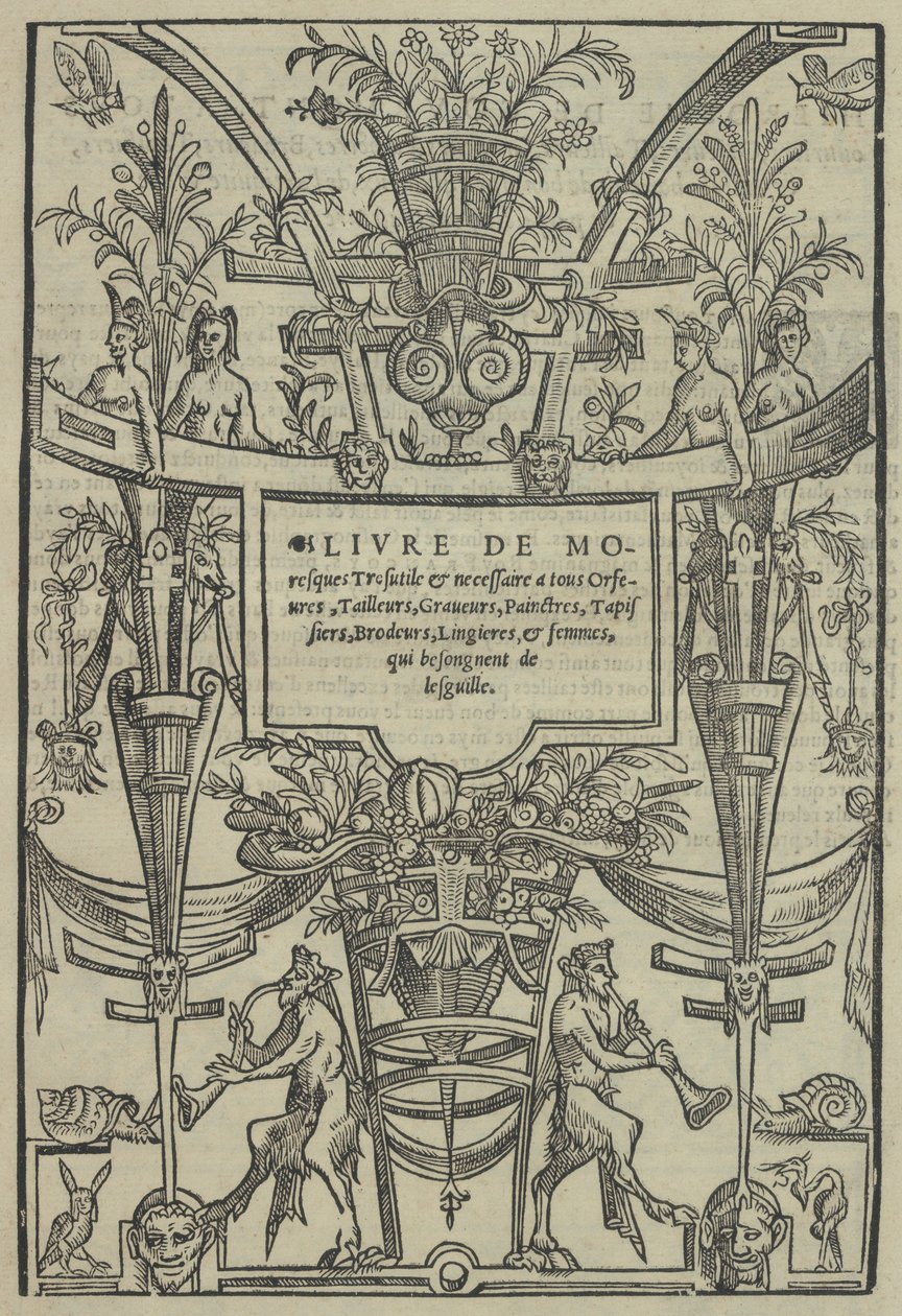 Livre de Moresques, strona tytułowa recto, 1546. autorstwa Cornelis Bos