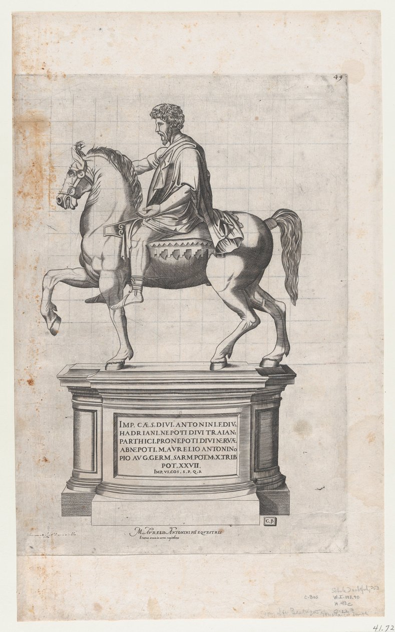 Lustro Wspaniałości Rzymskiej: Marek Aureliusz, XVI w., XVI w. autorstwa Cornelis Bos.
