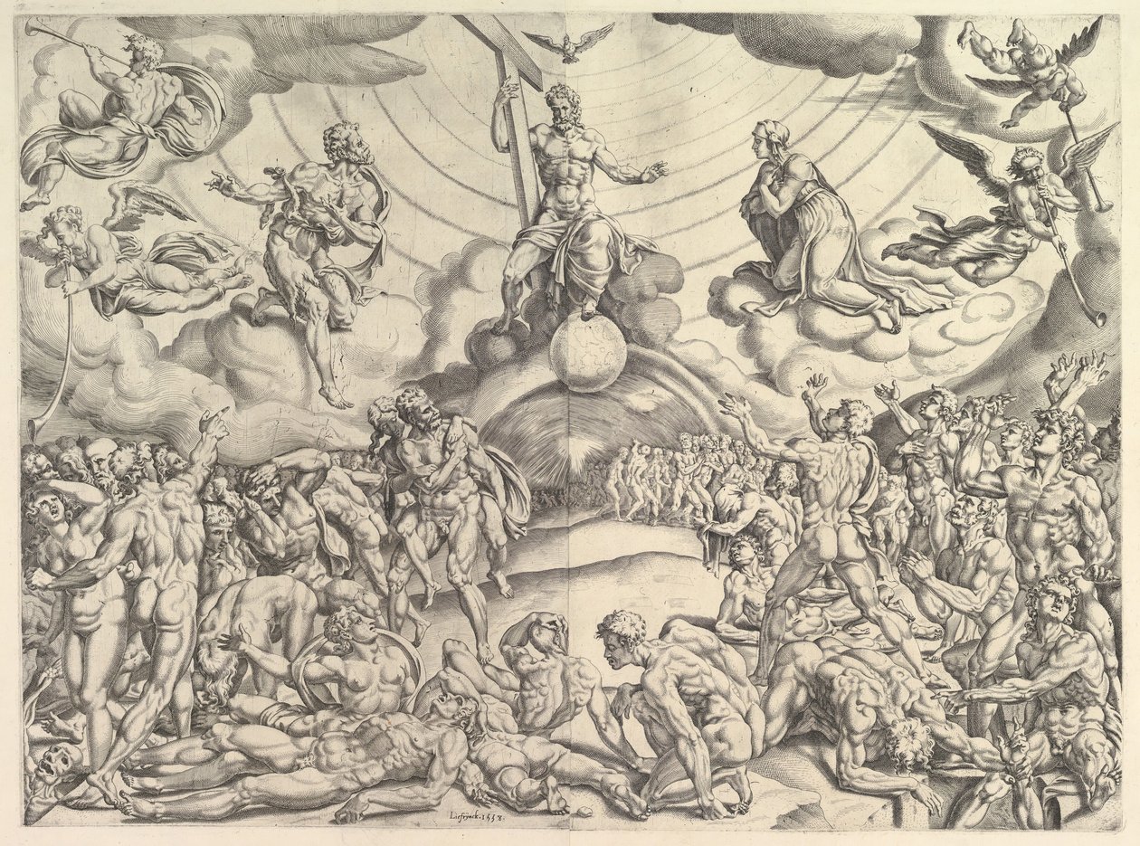 Sąd Ostateczny, ca. 1548-50. autorstwa Cornelis Bos