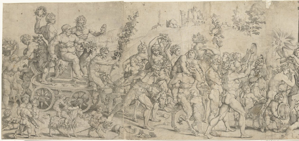 Triomf van Bachus autorstwa Cornelis Bos
