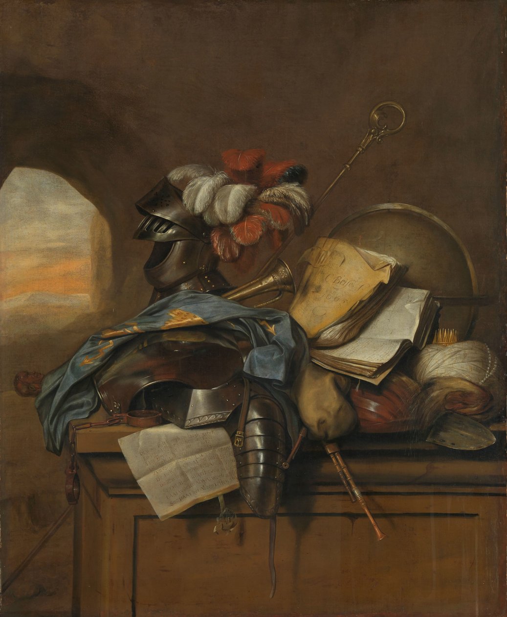 Martwa natura Vanitas autorstwa Cornelis Brisé