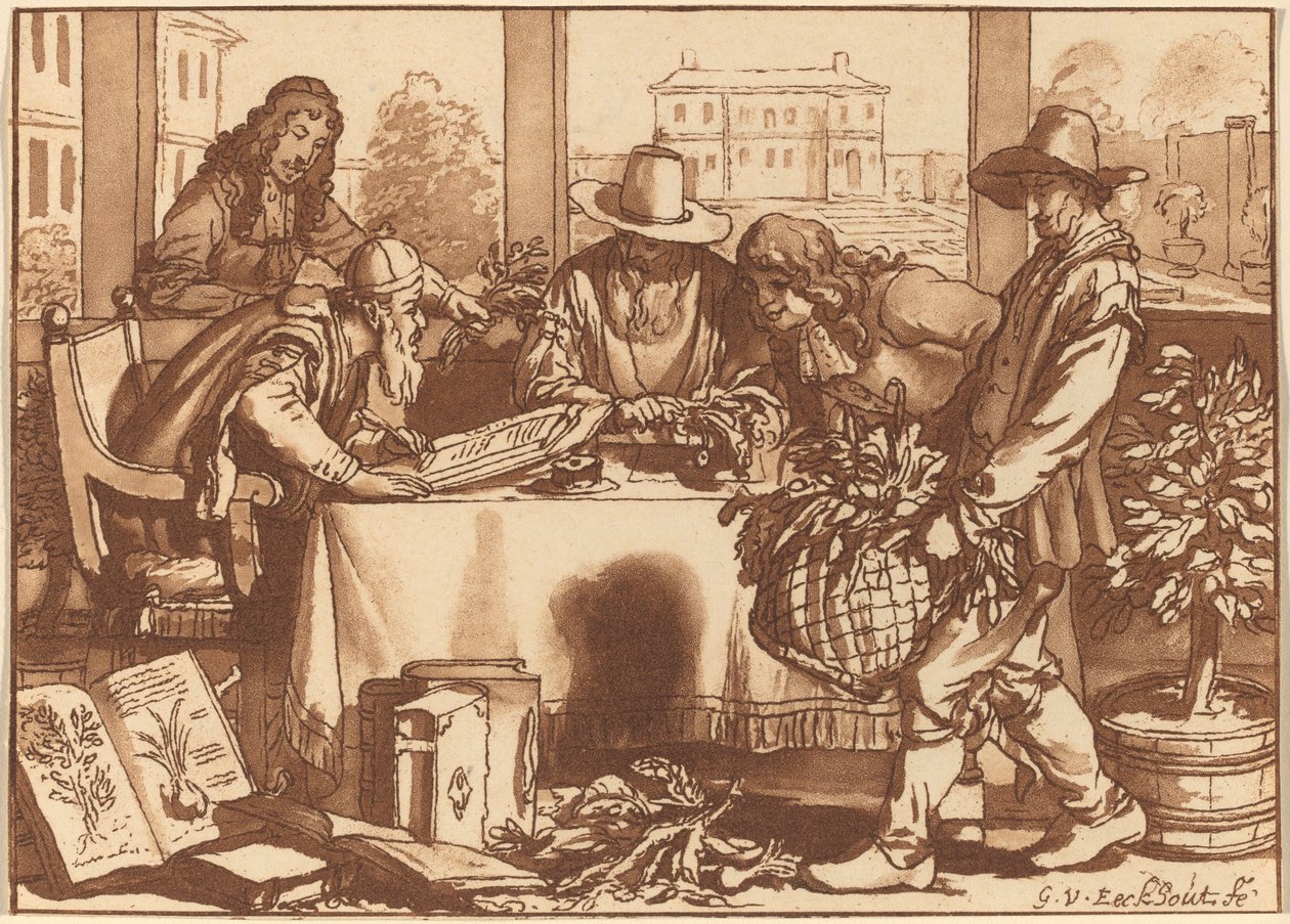 Ogrodnik, 1780, opublikowany 1787. autorstwa Cornelis Brouwer