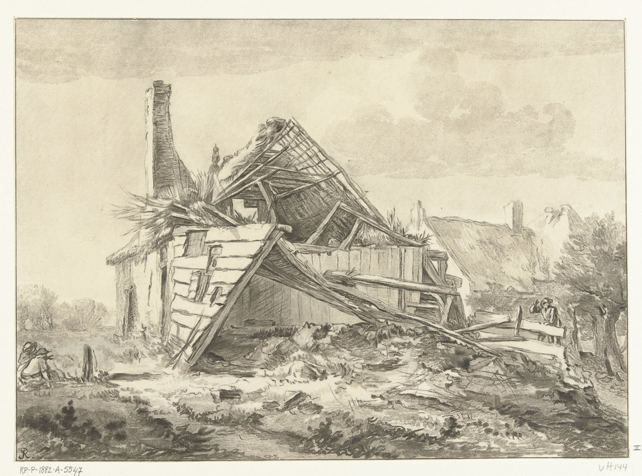 Zrujnowane gospodarstwo autorstwa Cornelis Brouwer