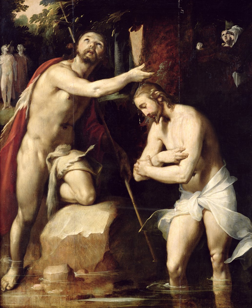 Chrzest Chrystusa autorstwa Cornelis Cornelisz van Haarlem