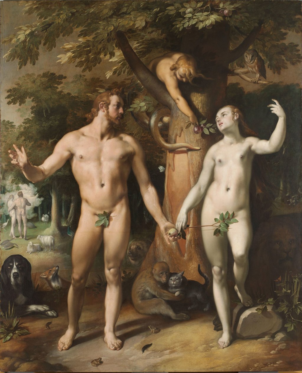 Upadek człowieka autorstwa Cornelis Cornelisz. van Haarlem