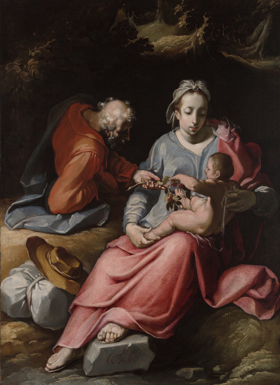 Święta Rodzina autorstwa Cornelis Cornelisz. van Haarlem