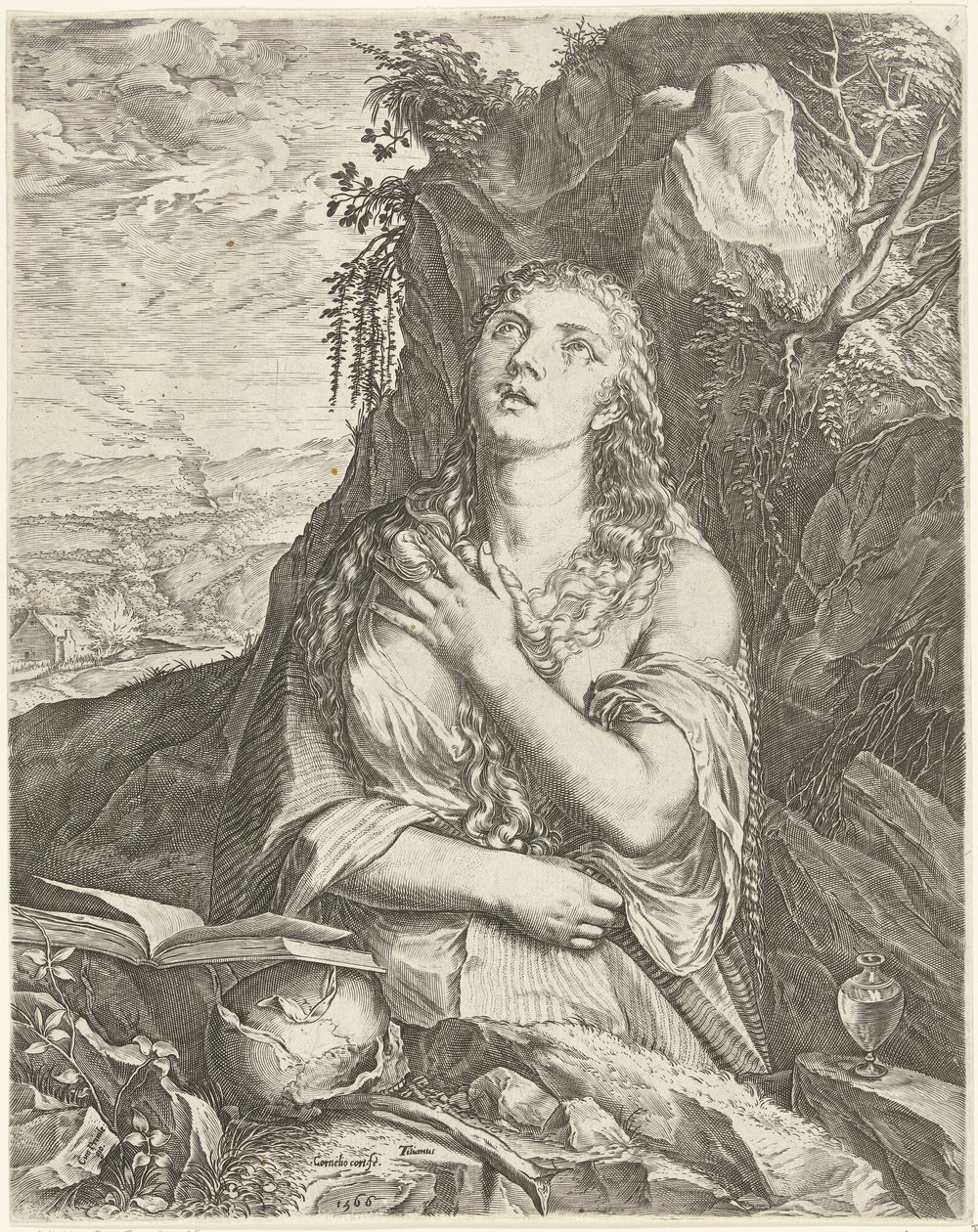 By boetvaardige Maria Magdalena autorstwa Cornelis Cort
