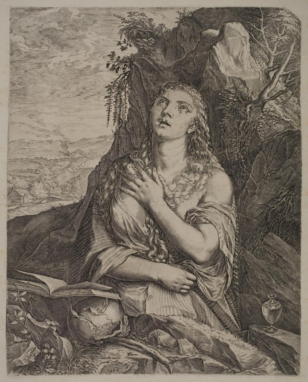 Pokuta Św. Maria Magdalena autorstwa Cornelis Cort