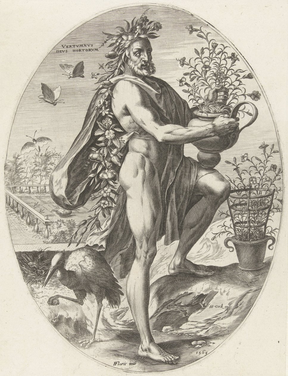vertumnus Bogowie rolnictwa (tytuł serii) autorstwa Cornelis Cort