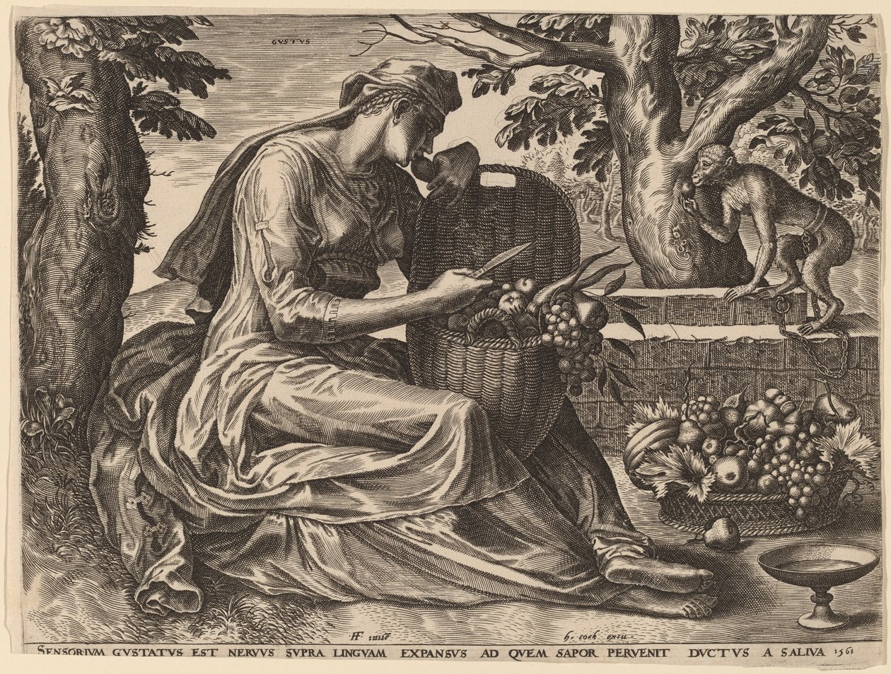Smak autorstwa Cornelis Cort after Frans Floris I