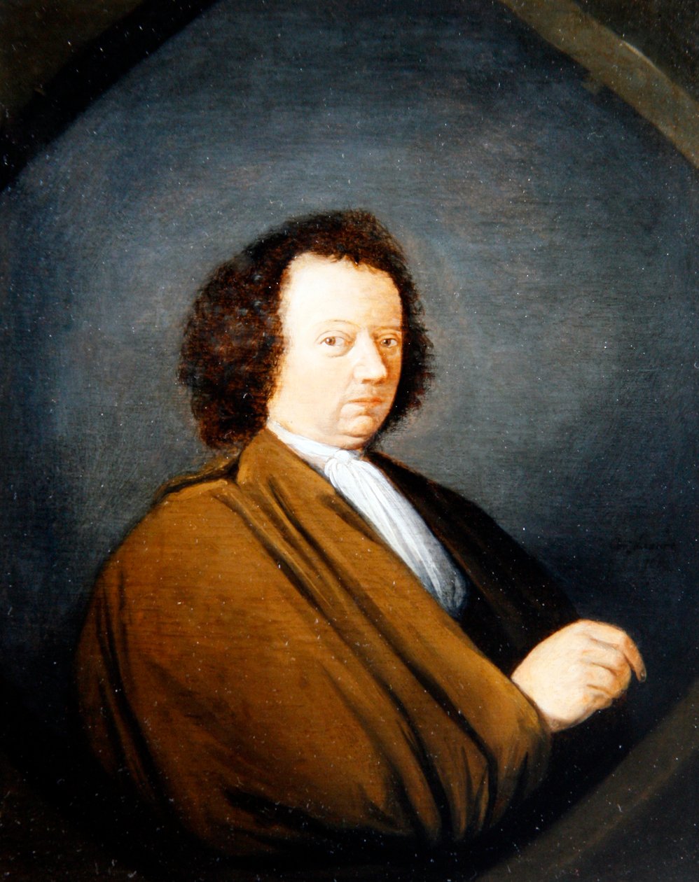 Portret mężczyzny, pół długości, siedzącego, 1680 autorstwa Cornelis Dusart