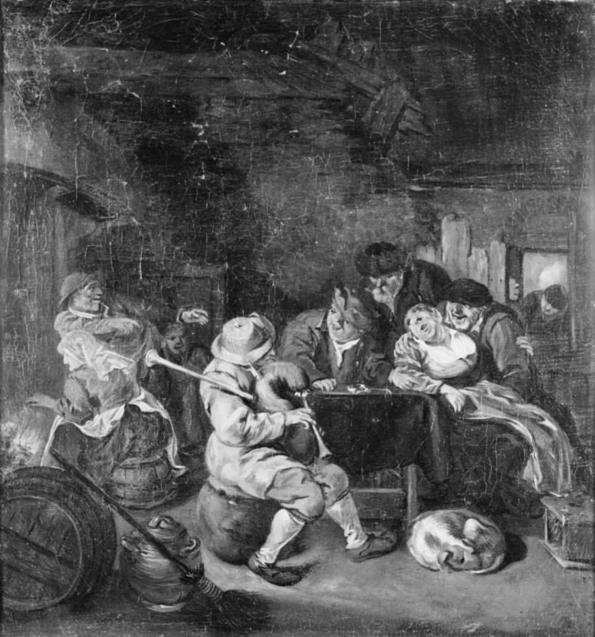 Dudziarz w gospodzie autorstwa Cornelis Dusart
