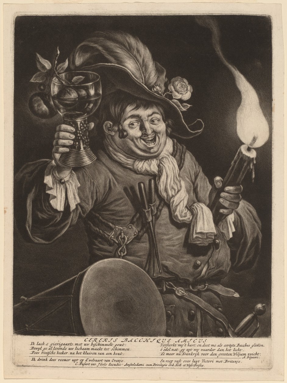 Przyjaciel Ceres i Bachusa autorstwa Cornelis Dusart