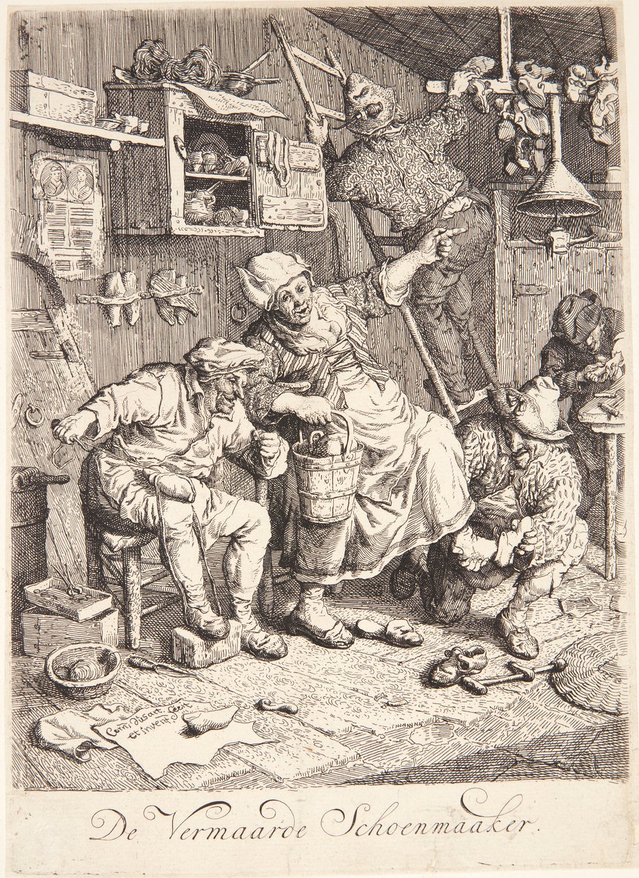 Szewc autorstwa Cornelis Dusart