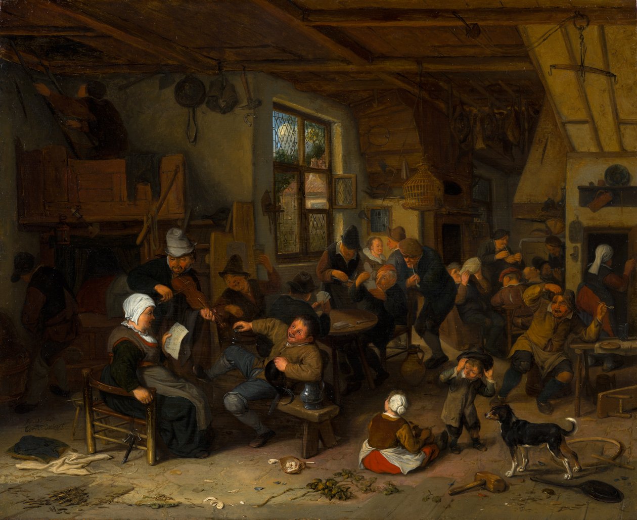 Karczma chłopska autorstwa Cornelis Dusart