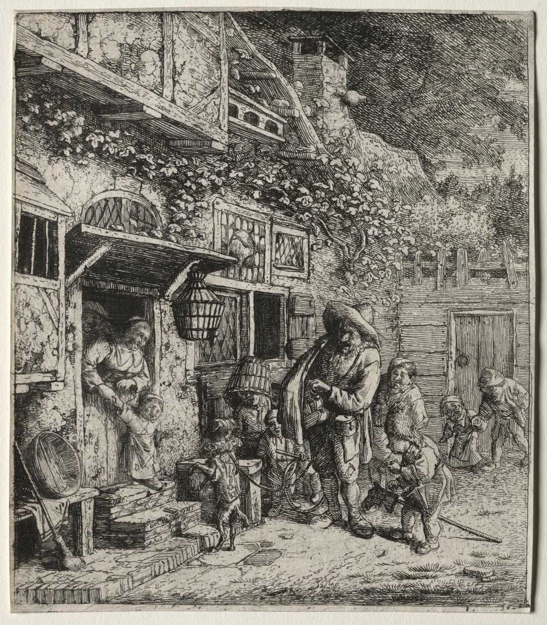 Tańczący pies autorstwa Cornelis Dusart
