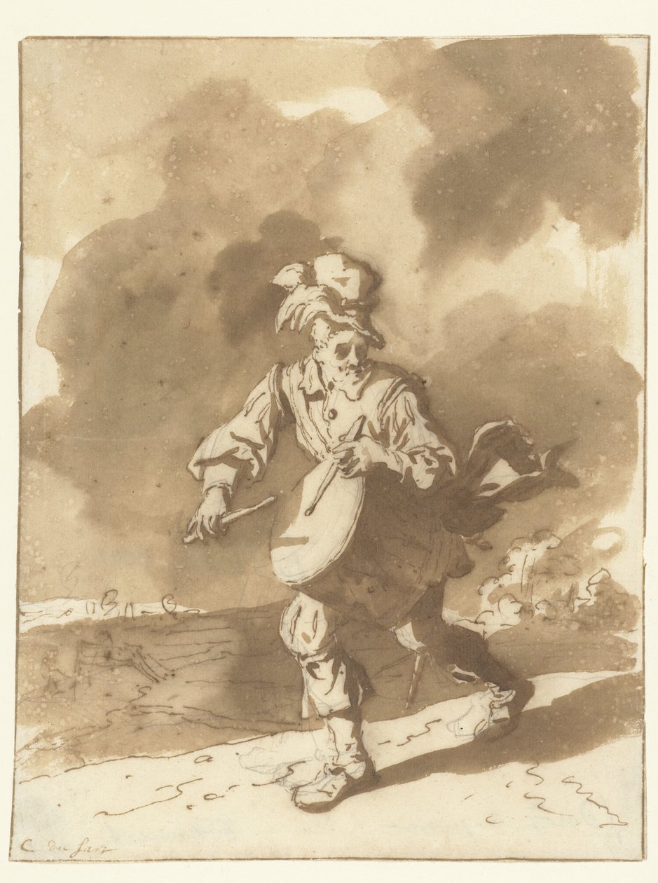 Perkusista Perkusista autorstwa Cornelis Dusart