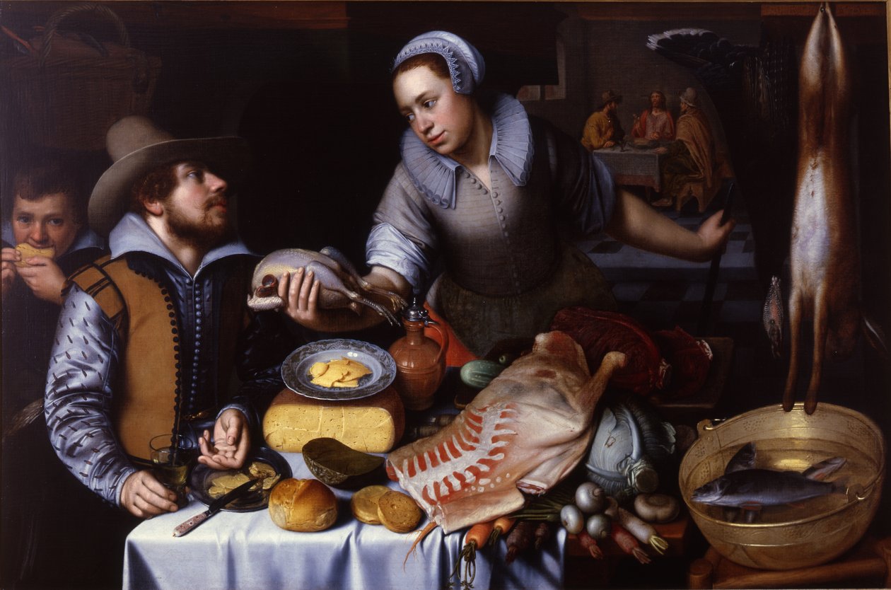 Wieczerza w Emaus, 1612 autorstwa Cornelis Engelsz