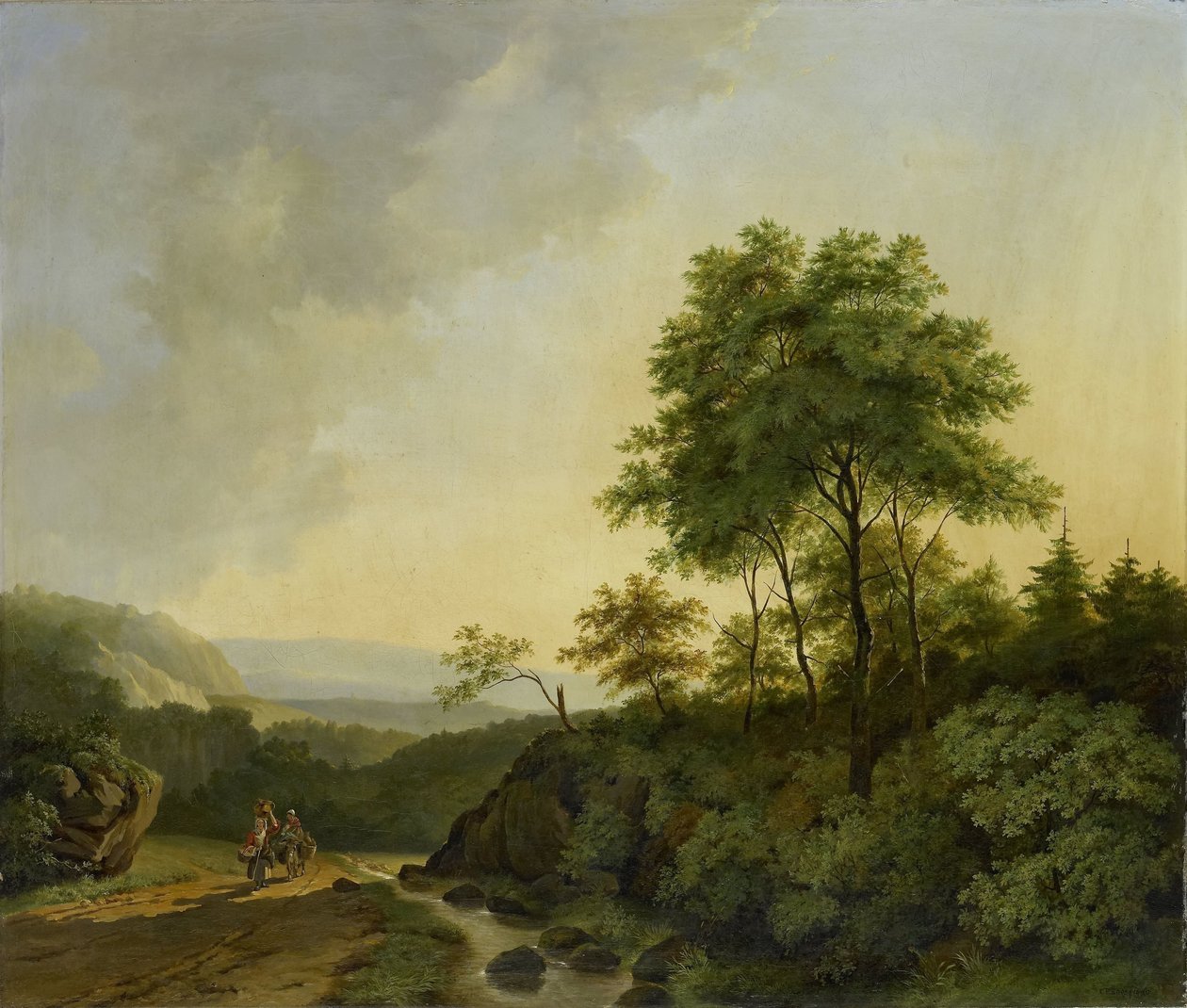 Widok w górach Harz autorstwa Cornelis François Roos