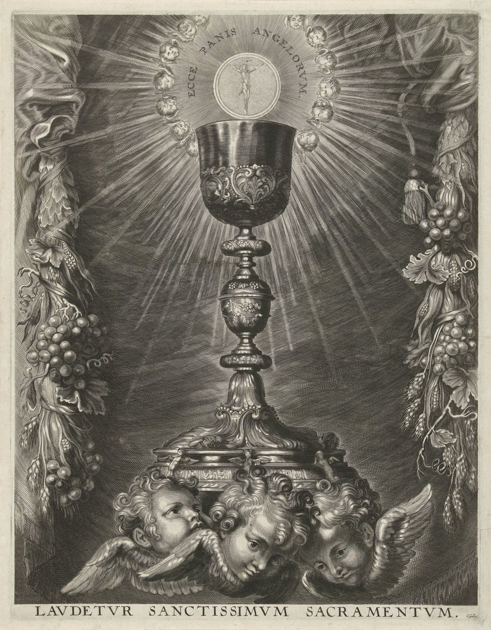 Kielich z hostią autorstwa Cornelis Galle (I)