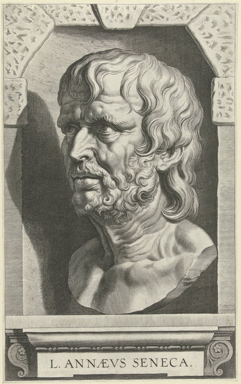 Portretbuste van Seneca autorstwa Cornelis Galle (I)
