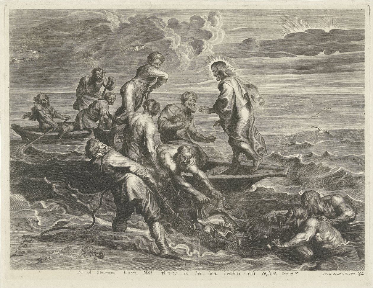 Cudowny Połów autorstwa Cornelis Galle (I)