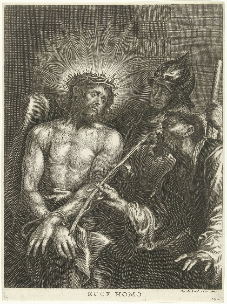Chrystus ukazany ludziom (Ecce Homo) autorstwa Cornelis Galle (II)