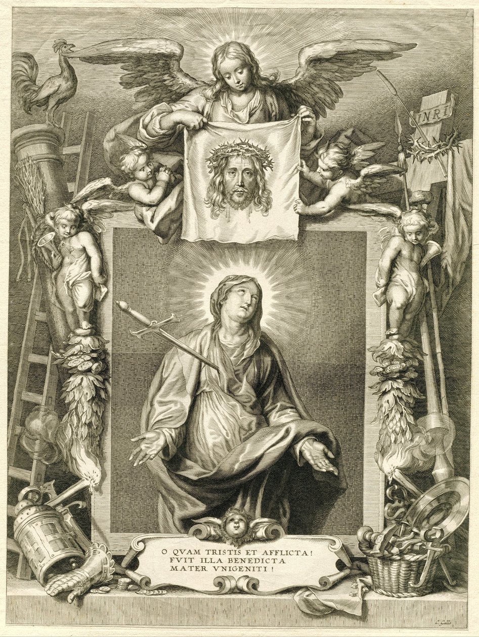 Maryja w Mater Dolorosa autorstwa Cornelis Galle (II)