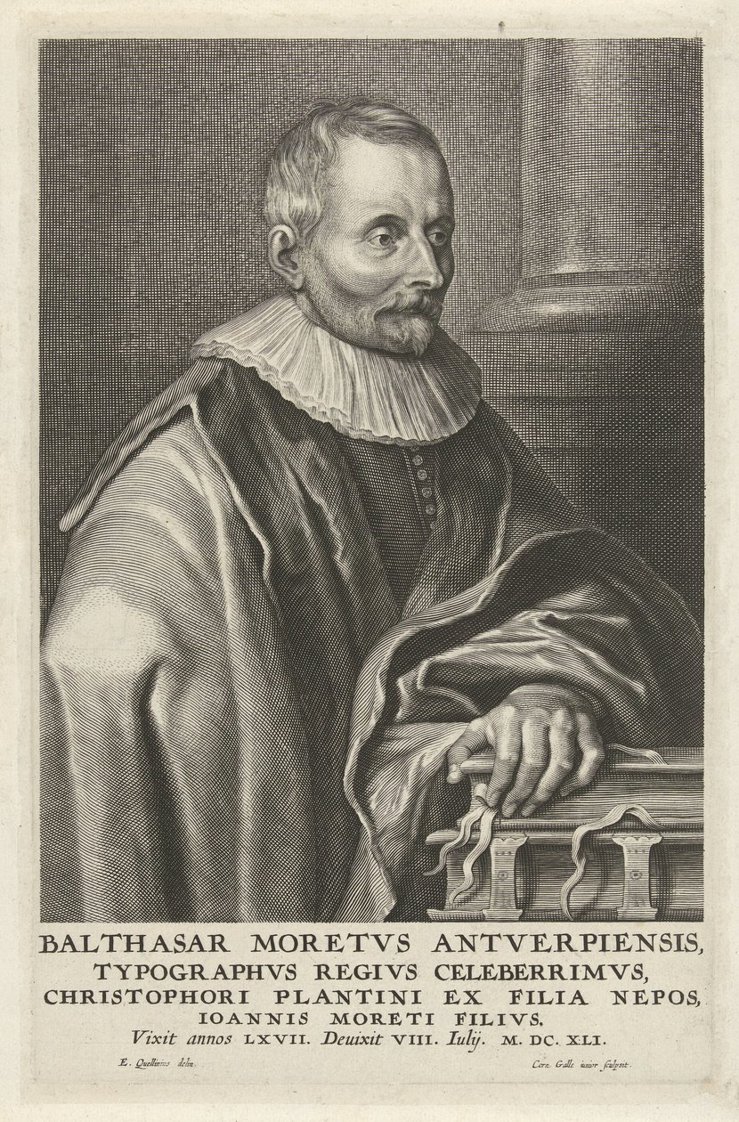 Portret Balthasara Moretusa autorstwa Cornelis Galle (II)