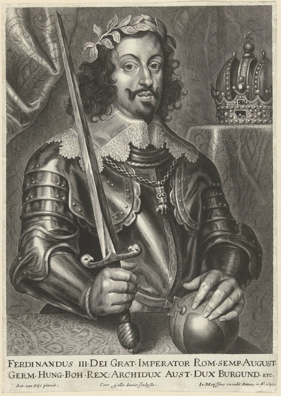 Portret cesarza Ferdynanda III autorstwa Cornelis Galle (II)