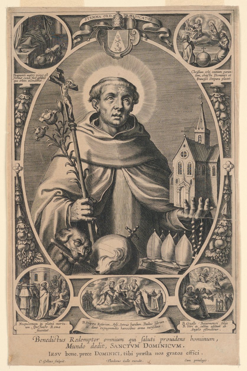 Święty Dominik autorstwa Cornelis Galle I