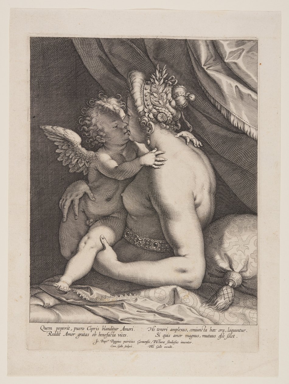 Wenus i Kupidyn autorstwa Cornelis Galle I