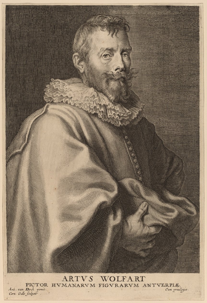 Artur Wolfart autorstwa Cornelis Galle I after Sir Anthony van Dyck