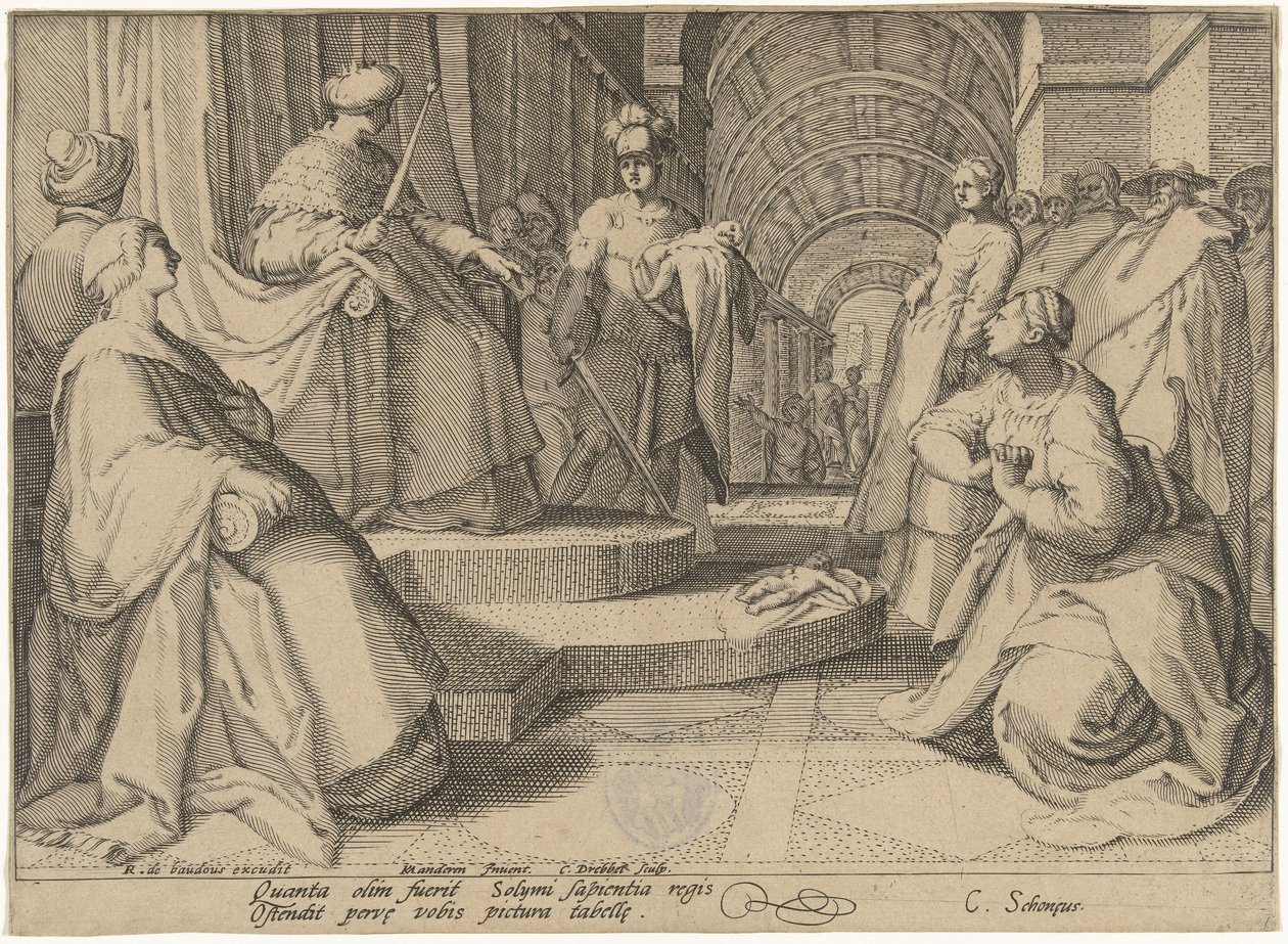 Wyrok Salomona autorstwa Cornelis Jacobsz. Drebbel