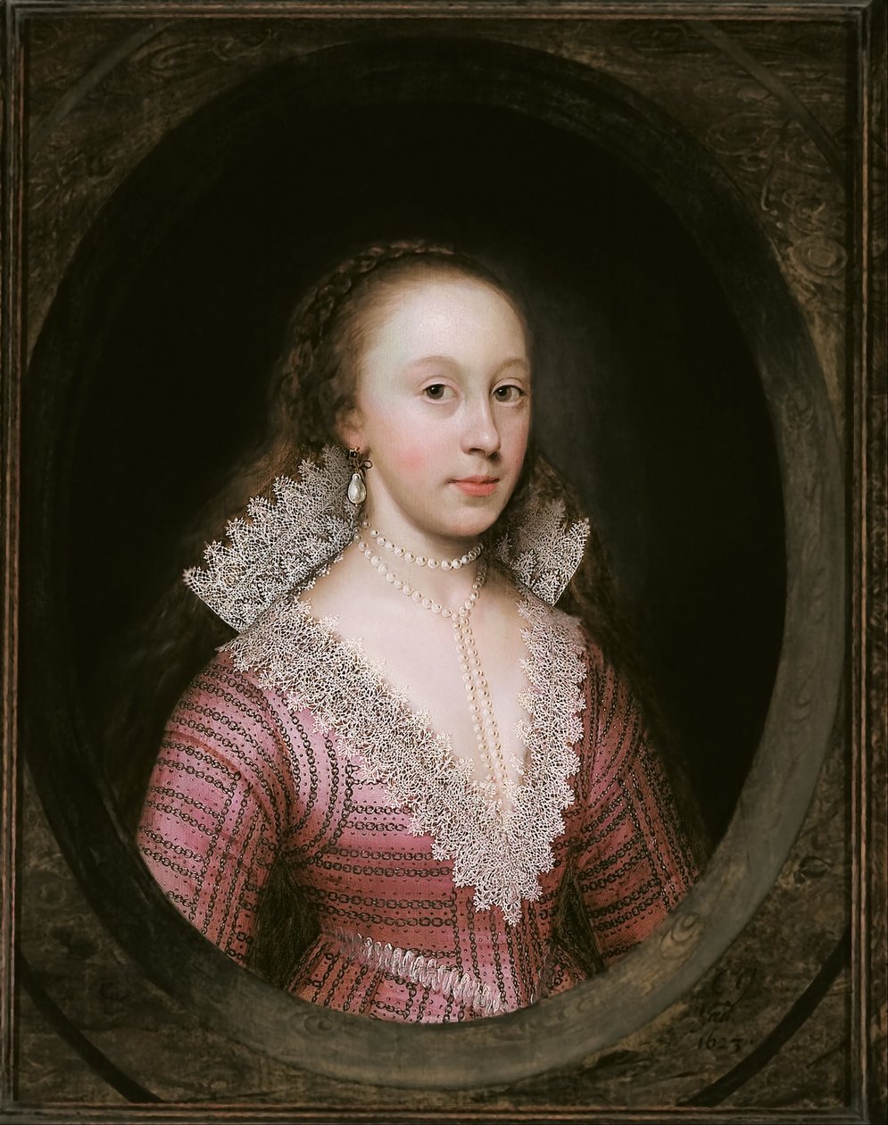 Kobieta, uważana za Catherine Fenn autorstwa Cornelis Janssens van Ceulen
