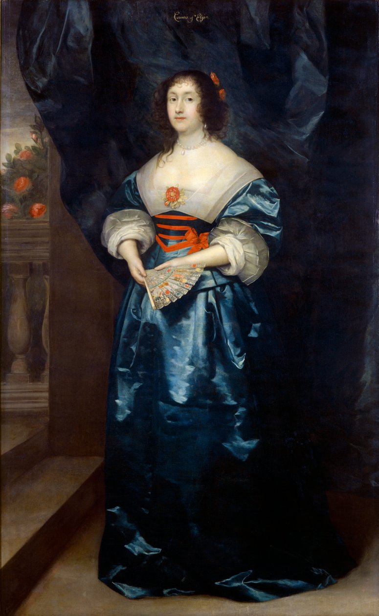 Diana Cecil, hrabina Elgin, c1638 autorstwa Cornelis Janssens van Ceulen