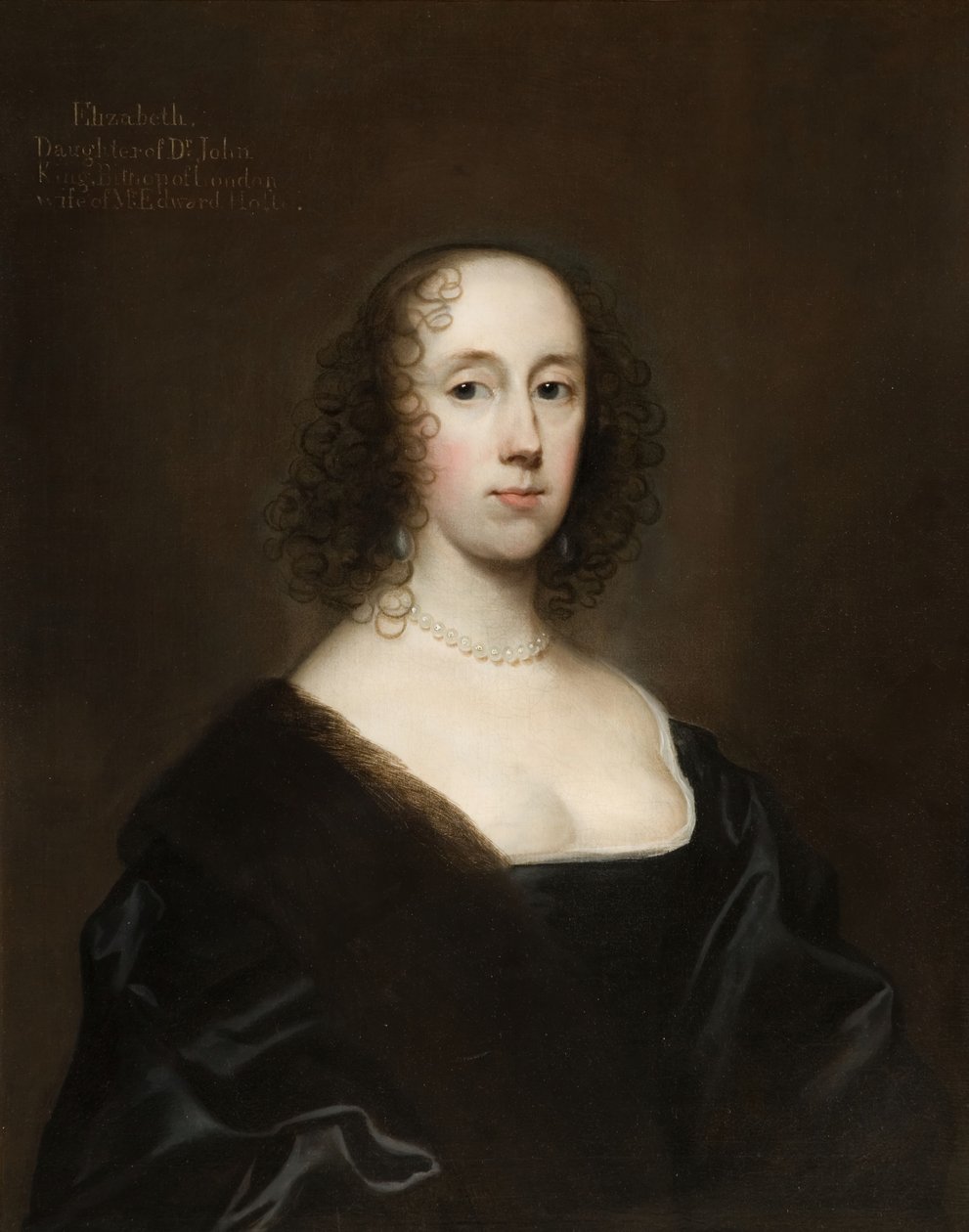 Portret Elżbiety Holte bez króla, 1636. autorstwa Cornelis Janssens van Ceulen