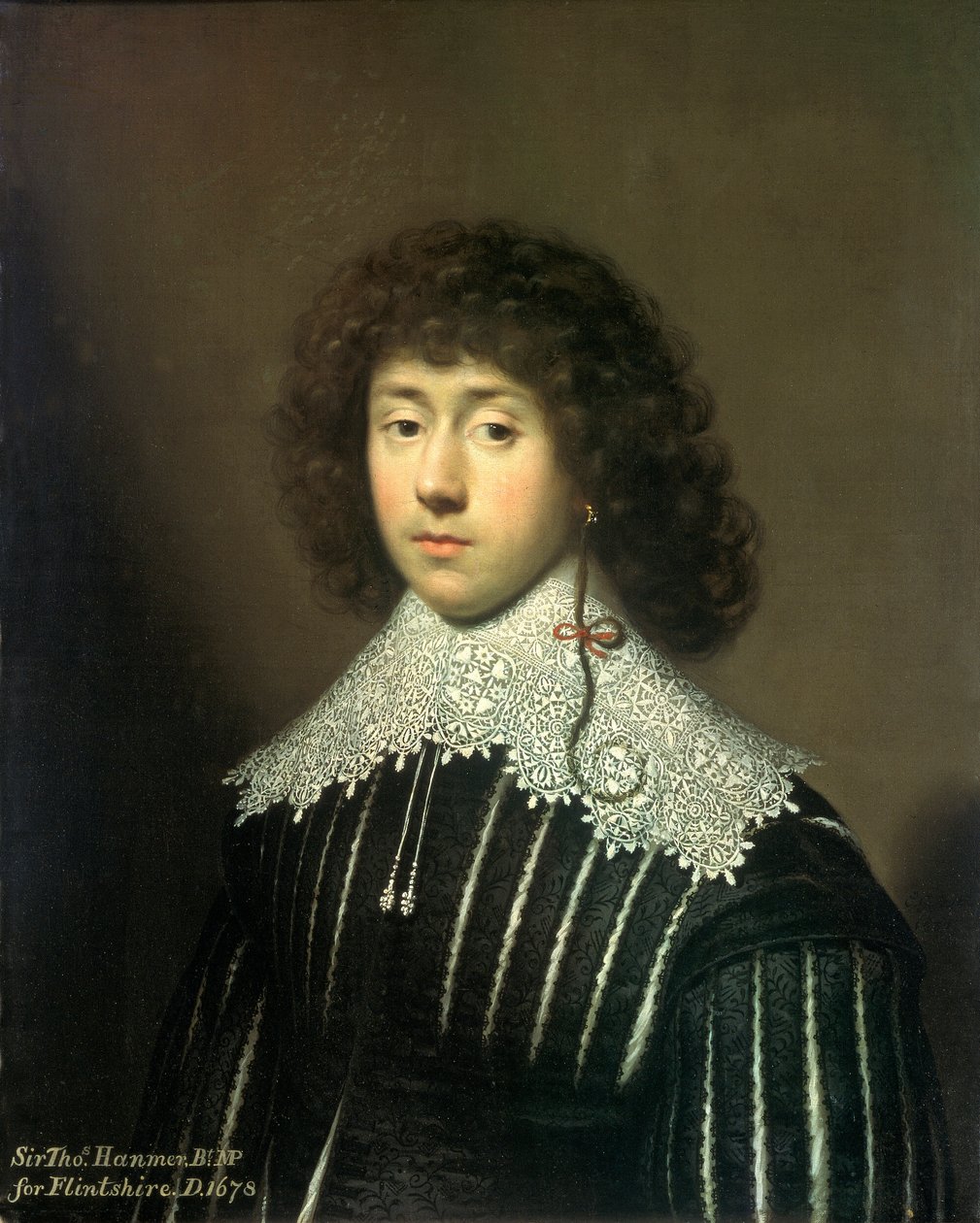 „Sir Thomas Hanmer”, 1612-1678, 1631 autorstwa Cornelis Janssens van Ceulen
